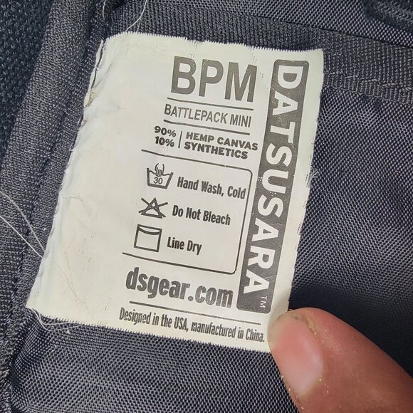 Datsusara Battlepack Mini Black Tactical Backpack Hunting Outdoors Camping Trave - Picture 8 of 11
